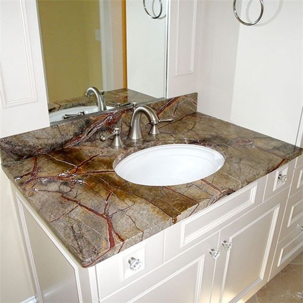 rainforest green marble countertop for vanity