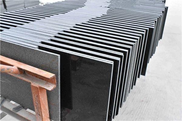 absolute black granite tile india black polished  tiles