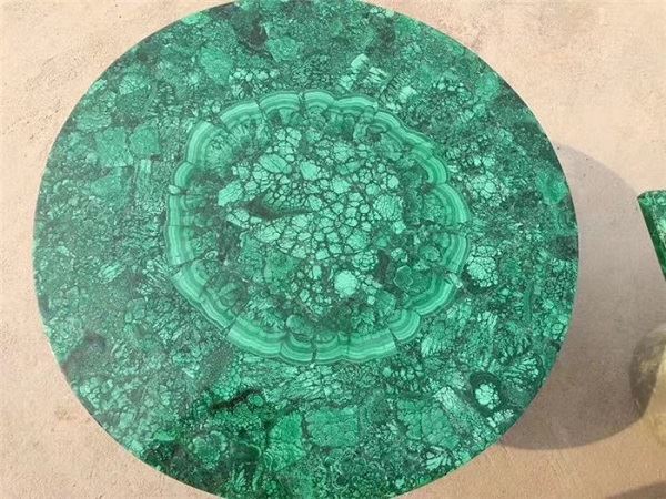 green semi precious stone slabs for table