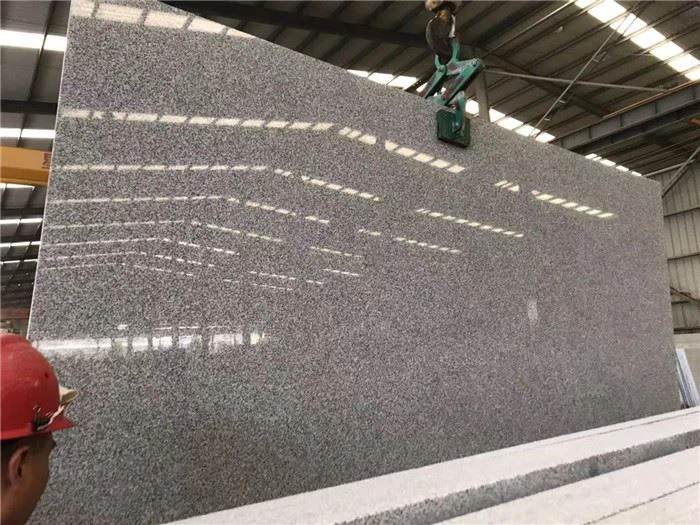 Light grey granite G603 slab