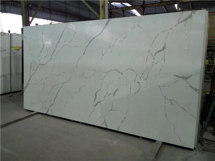 compac unique calacatta quartz slab