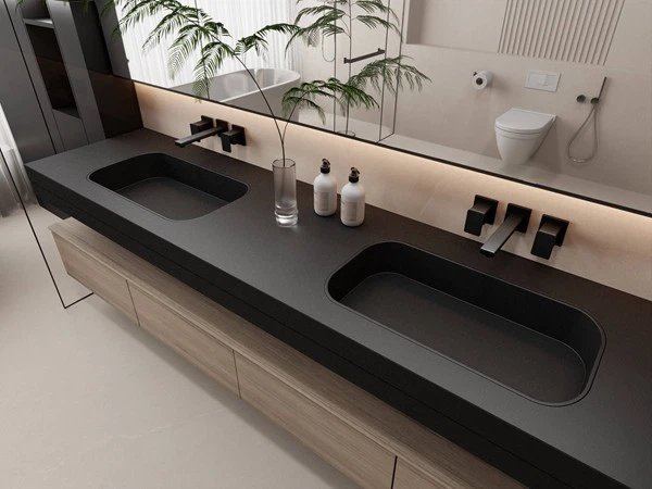 Black Pearl Sintered Stone Vanity tops