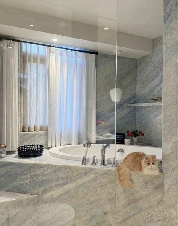 Blue Marble Bathroom Wall Tiles