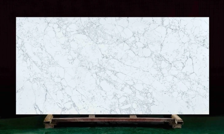 White Statuary Quartz slab